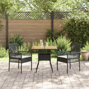 Have Spisebordssæt 3 pcs Sort polyrattan