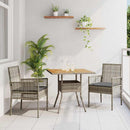 Have Spisebordssæt 3 pcs Grå polyrattan