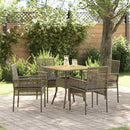 Have Spisebordssæt 5 pcs Grå polyrattan