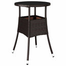Have Spisebordssæt 3 pcs Brun polyrattan
