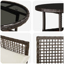 Have Spisebordssæt 5 pcs Brun polyrattan