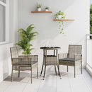 Have Spisebordssæt 3 pcs Grå polyrattan