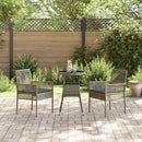 Have Spisebordssæt 3 pcs Grå polyrattan