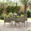 Have Spisebordssæt 5 pcs Grå polyrattan
