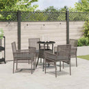 Have Spisebordssæt 5 pcs Grå polyrattan