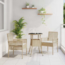 Have Spisebordssæt 3 pcs Beige polyrattan