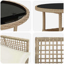 Have Spisebordssæt 5 pcs Beige polyrattan