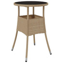Have Spisebordssæt 5 pcs Beige polyrattan