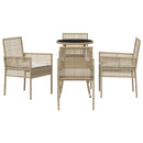 Have Spisebordssæt 5 pcs Beige polyrattan
