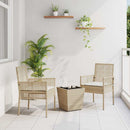 Have Bistro Sæt 3 pcs Beige polyrattan