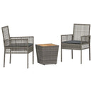 Have Bistro Sæt 3 pcs Grå polyrattan