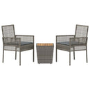 Have Bistro Sæt 3 pcs Grå polyrattan