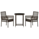 Have Bistro Sæt 3 pcs Brun polyrattan