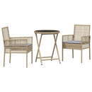 Have Bistro Sæt 3 pcs Beige polyrattan
