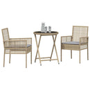 Have Bistro Sæt 3 pcs Beige polyrattan