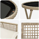 Have Bistro Sæt 3 pcs Beige polyrattan