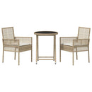 Have Bistro Sæt 3 pcs Beige polyrattan