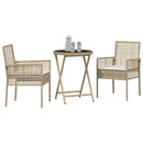 Have Bistro Sæt 3 pcs Beige polyrattan