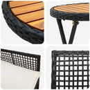 Have Bistro Sæt 3 pcs Sort polyrattan
