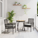 Have Bistro Sæt 3 pcs Sort polyrattan