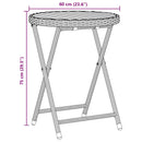 Have Bistro Sæt 3 pcs Sort polyrattan