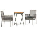 Have Bistro Sæt 3 pcs Grå polyrattan