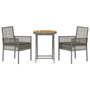 Have Bistro Sæt 3 pcs Grå polyrattan