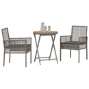 Have Bistro Sæt 3 pcs Grå polyrattan