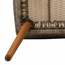 Have Stol med pude 2 pcs Sort 62,5 x 55 x 82 cm polyrattan