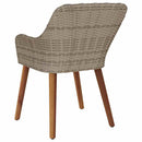 Have Stol med pude 2 pcs Sort 62,5 x 55 x 82 cm polyrattan