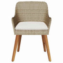 Have Stol med pude 2 pcs Beige 62,5 x 55 x 82 cm polyrattan