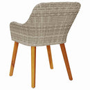 Have Stol med pude 2 pcs Lysegrå 62,5 x 55 x 82 cm polyrattan