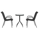 Have Bistro Sæt 3 pcs Sort Stål