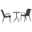 Have Bistro Sæt 3 pcs Sort Stål