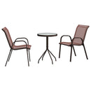Have Bistro Sæt 3 pcs Brun Stål