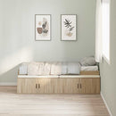 Sengestel med skuffe Sonoma eg 90 x 190 cm Konstrueret træ