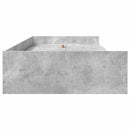 Sengestel med hovedgærde Beton Grå 90 x 200 cm Konstrueret træ