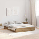 Seng med opbevaring Artisan Egetræ 160 x 200 cm Konstrueret træ