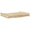 Seng med opbevaring Sonoma eg 150 x 200 cm Konstrueret træ