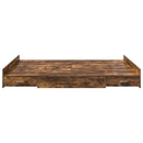 Seng med opbevaring Røget eg 150 x 200 cm Konstrueret træ