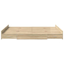 Seng med opbevaring Sonoma eg 140 x 190 cm Konstrueret træ