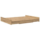 Seng med opbevaring Artisan Egetræ 135 x 190 cm Konstrueret træ