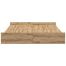 Seng med opbevaring Artisan Egetræ 135 x 190 cm Konstrueret træ