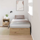 Seng med opbevaring Artisan Egetræ 100 x 200 cm Konstrueret træ