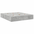 Seng med opbevaring Beton Grå 200 x 200 cm Konstrueret træ