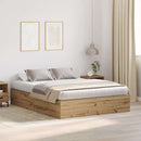 Seng med opbevaring Artisan Egetræ 150 x 200 cm Konstrueret træ