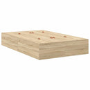 Seng med opbevaring Sonoma eg 120 x 190 cm Konstrueret træ