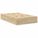 Seng med opbevaring Sonoma eg 120 x 190 cm Konstrueret træ