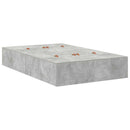 Seng med opbevaring Beton Grå 120 x 190 cm Konstrueret træ