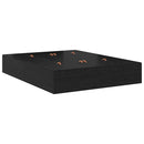 Seng med opbevaring Sort eg 140 x 190 cm Konstrueret træ